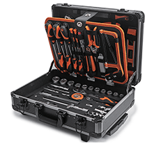 KENDO 90703 ชุดเครื่องมือ 161 ชิ้นพร้อมกระเป๋าอลูมิเนียม 460×330×150mm - SRINAKORNCHAI INTERTRADING CO LTD