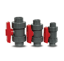 Double Union Ball Valve UPVC - THREERAPLEX CO LTD